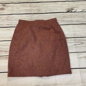 Ann Freedberg Size 10 Red Wool Skirt